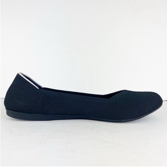 Rothy’s Black Round Toe Retired White Halo Slip On Shoes Flats Loafers Size 11 - Picture 9 of 15